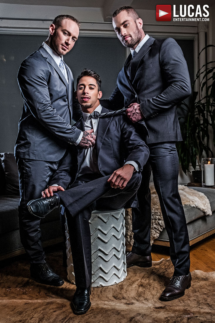 Drae Axtell’s Corporate Threesome With Dylan James And Stas Landon