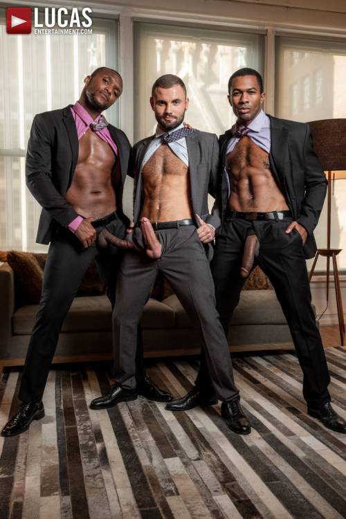 Jeffrey Lloyd, Sean Xavier, Andre Donovan | Black Business Cock - Gay Movies - Lucas Entertainment
